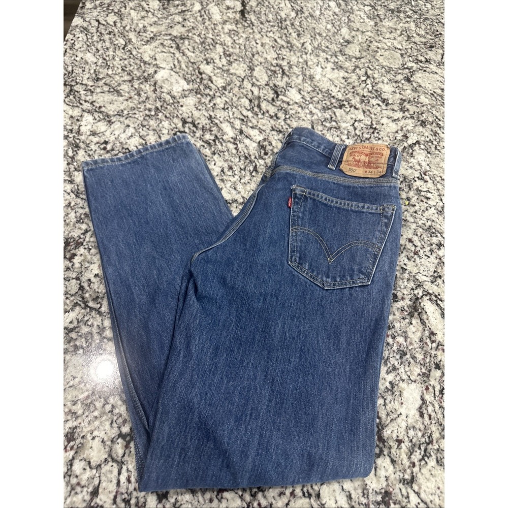 Vintage Levi's 550 Relaxed Fit Jeans Medium Wash Size 34 X 34